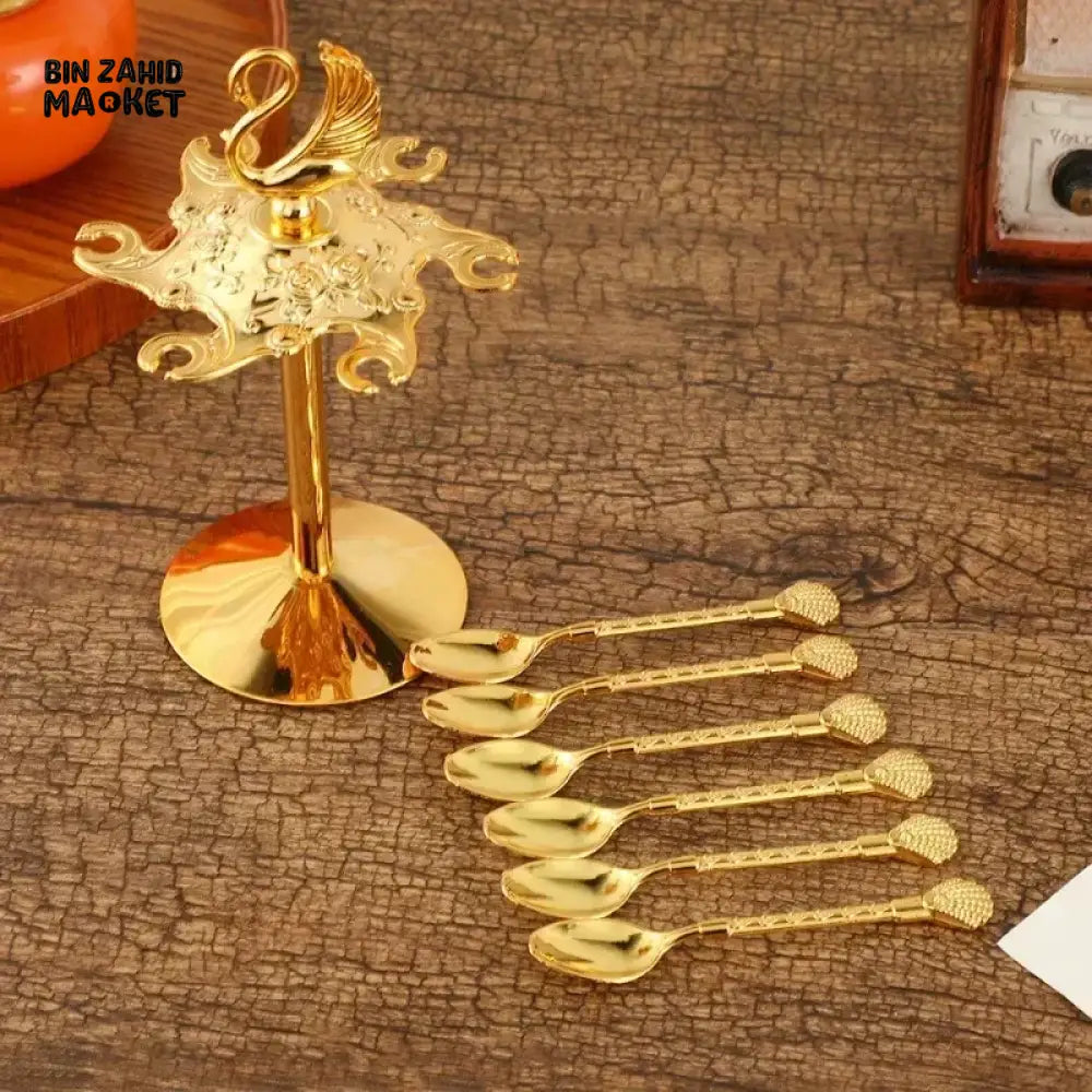 CUTE SWAN DESSERT TABLEWARE KITCHEN CUTLERY SET