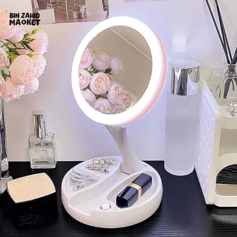MAGNIFYING TABLE TOP LED MIRROR