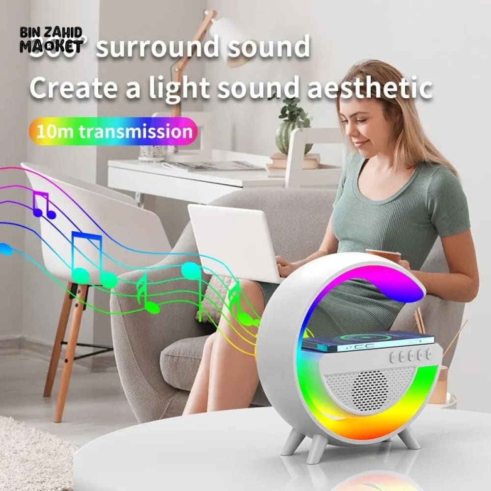 WIRELESS CHARGER + BLUETOOTH SPEAKER G-LAMP