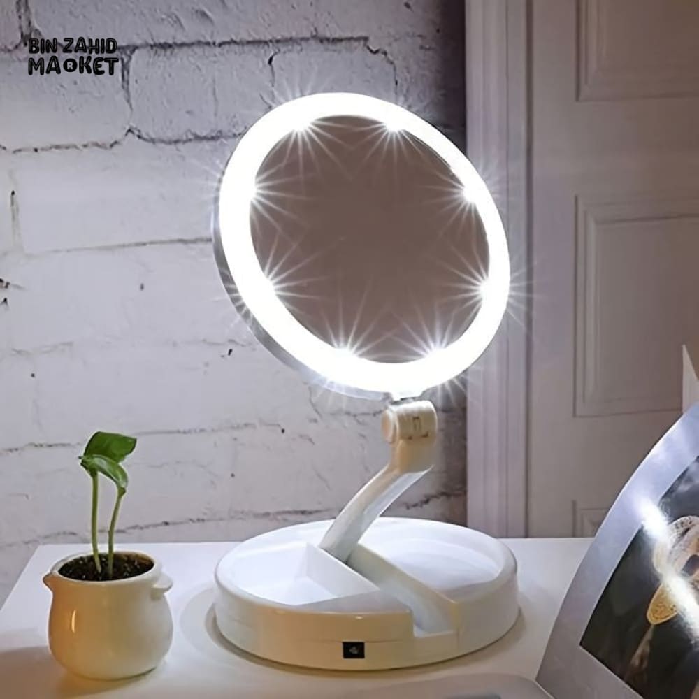 MAGNIFYING TABLE TOP LED MIRROR