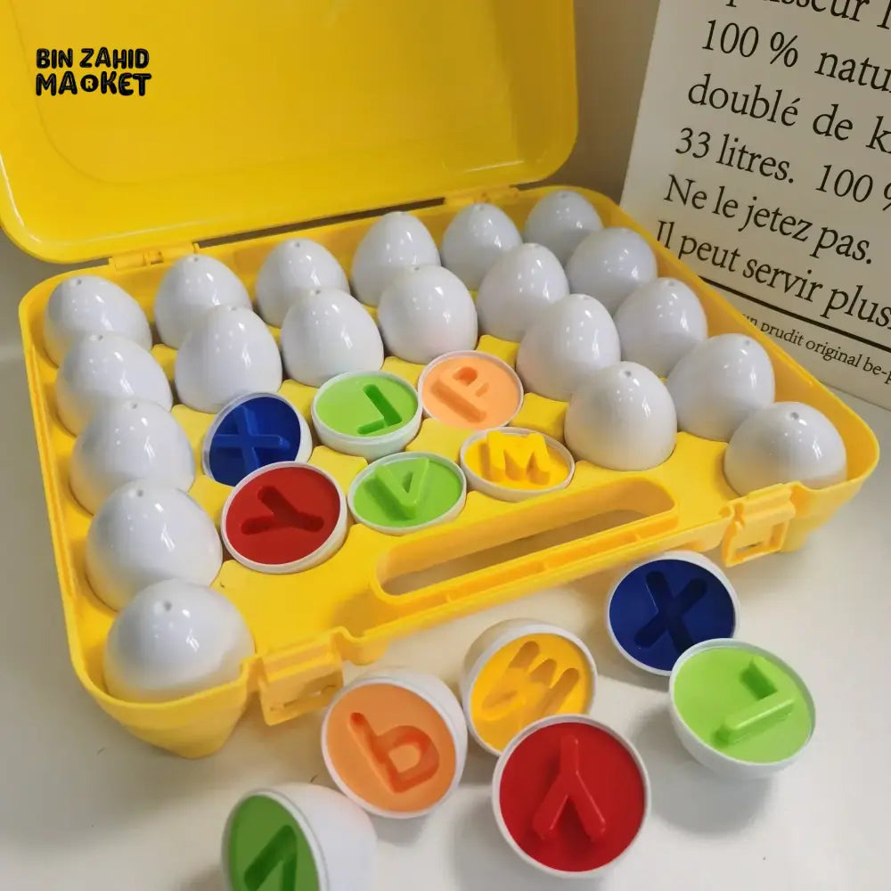 26 PIECES SET OF COLORFUL MATCHING EGGS FOR KIDS