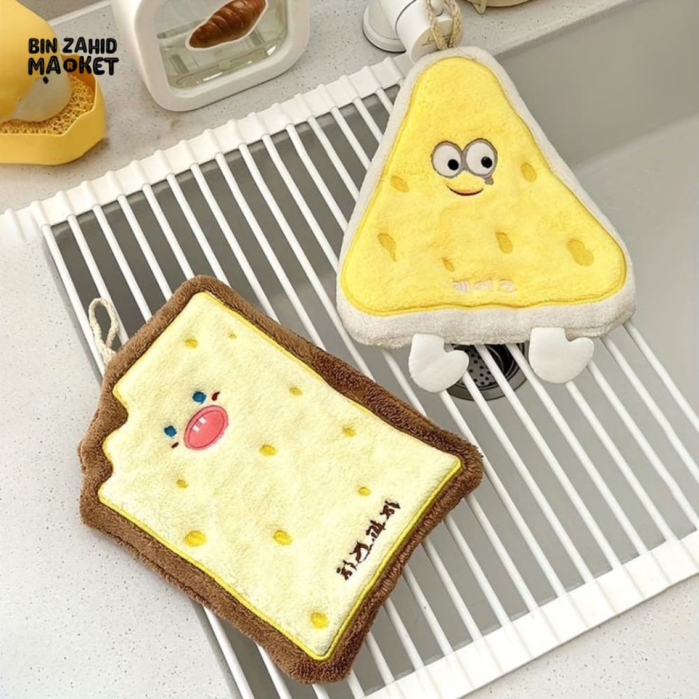 CARTOON CHARACTERS HANGING TOWELS
