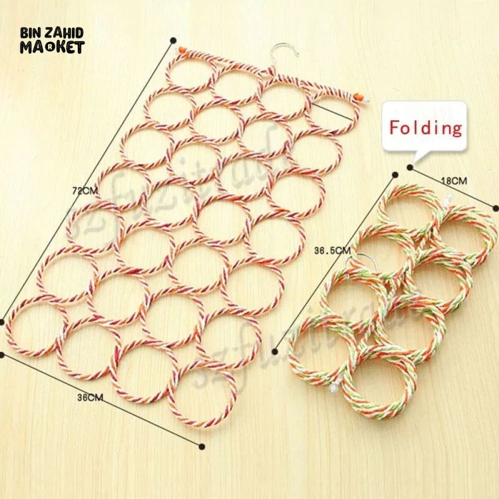 28X RINGS SCARF & SHAWL HANGER
