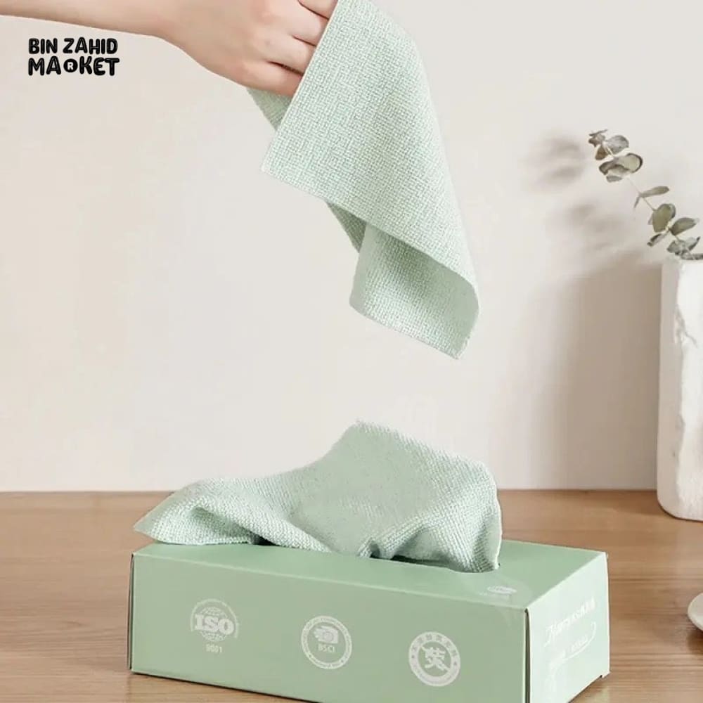 PACK OF 20 REUSABLE RAGS TISSUE BOX