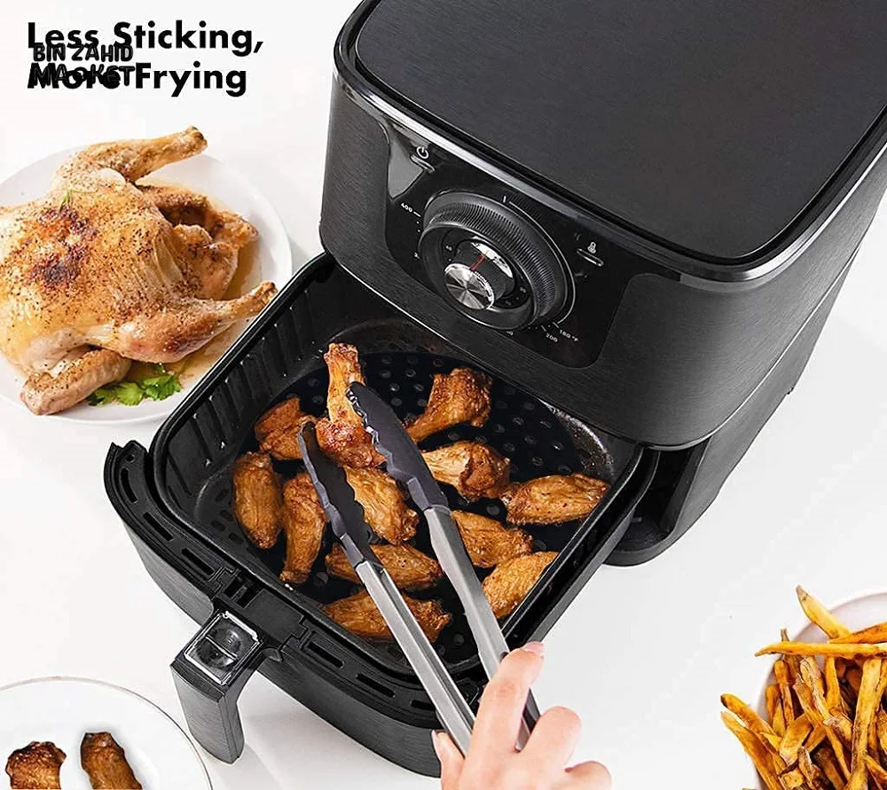 SILICONE AIR FRYER MAT REUSABLE NON-STICK BAKING MAT SQUARE