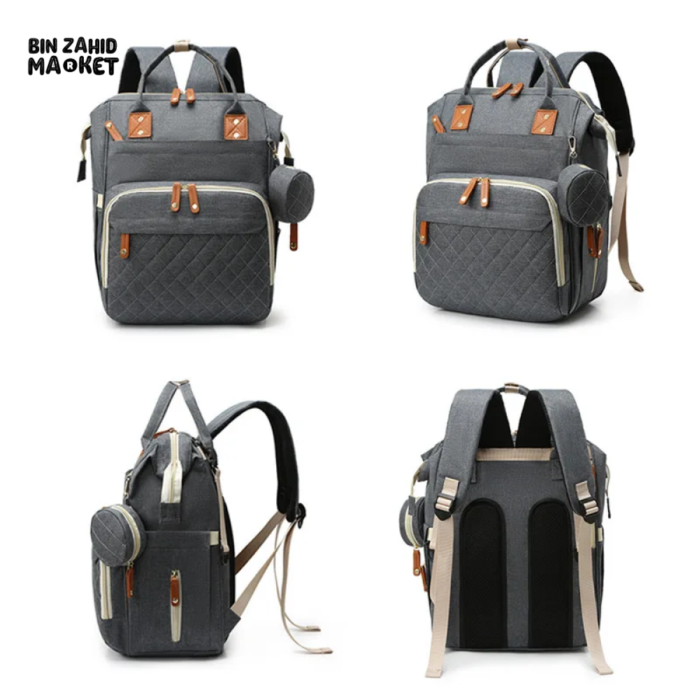 WOMEN'S BACKPACK LARGE CAPACITY WATERPROOF OXFORD CLOTH MUMMY BAG DIAPER STORAGE FASHION