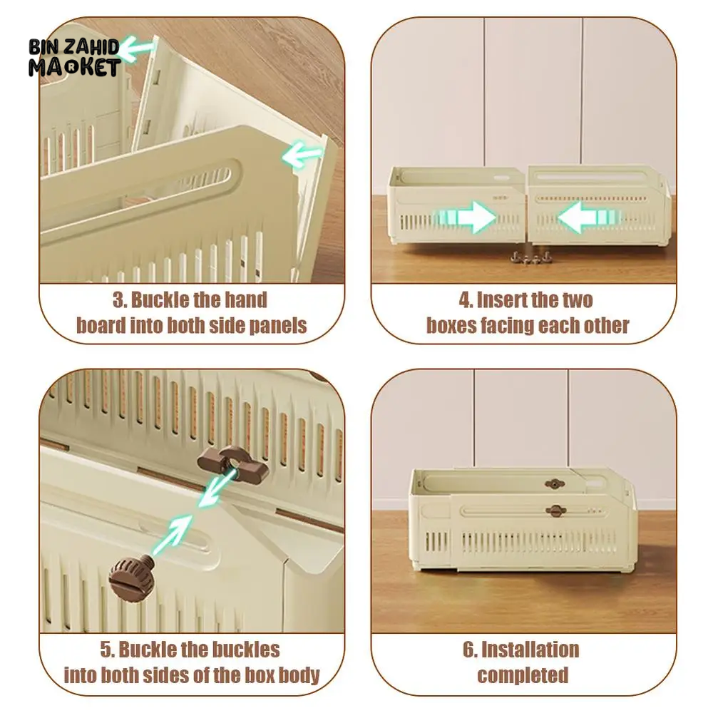 STACKABLE PULL-OUT ORGANIZER SNACK STORAGE FOR PANTRY KITCHEN BEDROOM