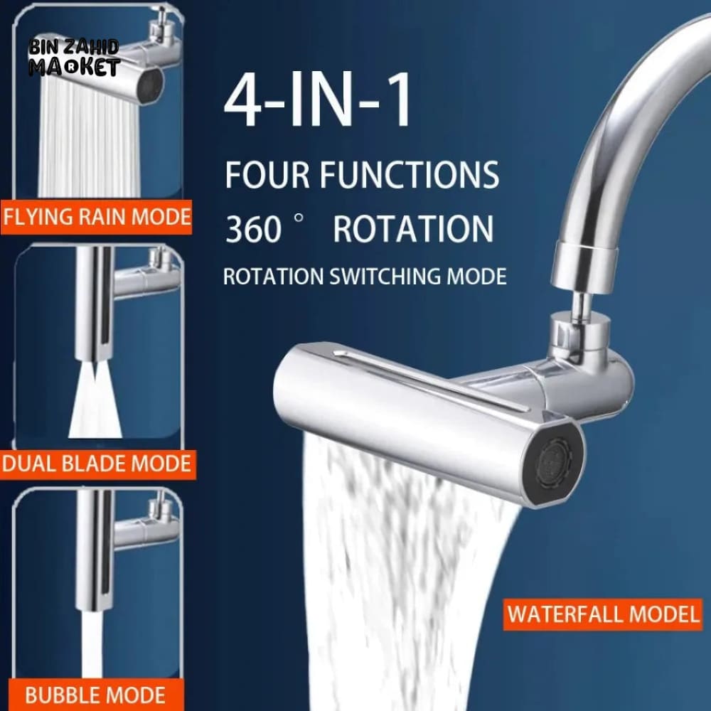 360° ROTATION 4IN1 MODES SINK SPLASH FAUCET