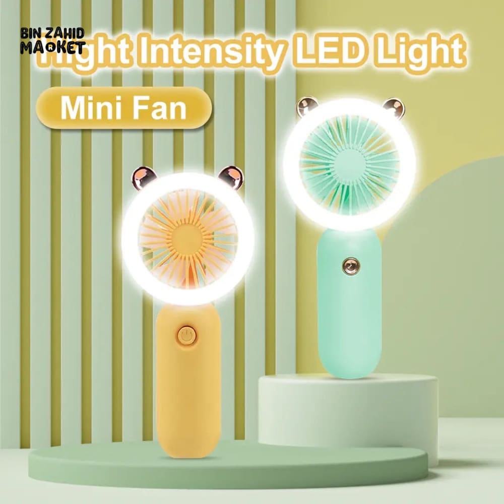 2IN1 CUTE MINI FAN + LED LIGHT