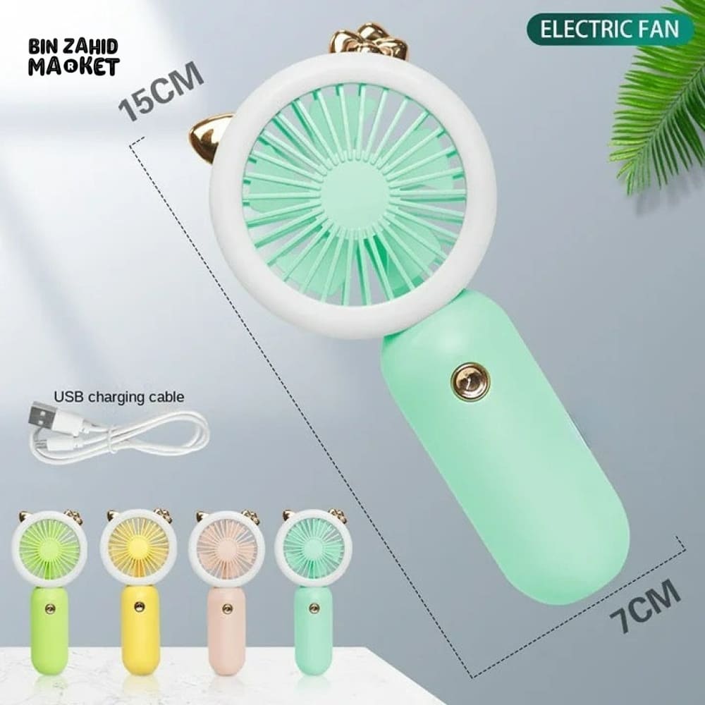 2IN1 CUTE MINI FAN + LED LIGHT