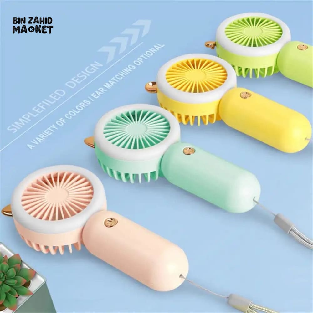2IN1 CUTE MINI FAN + LED LIGHT