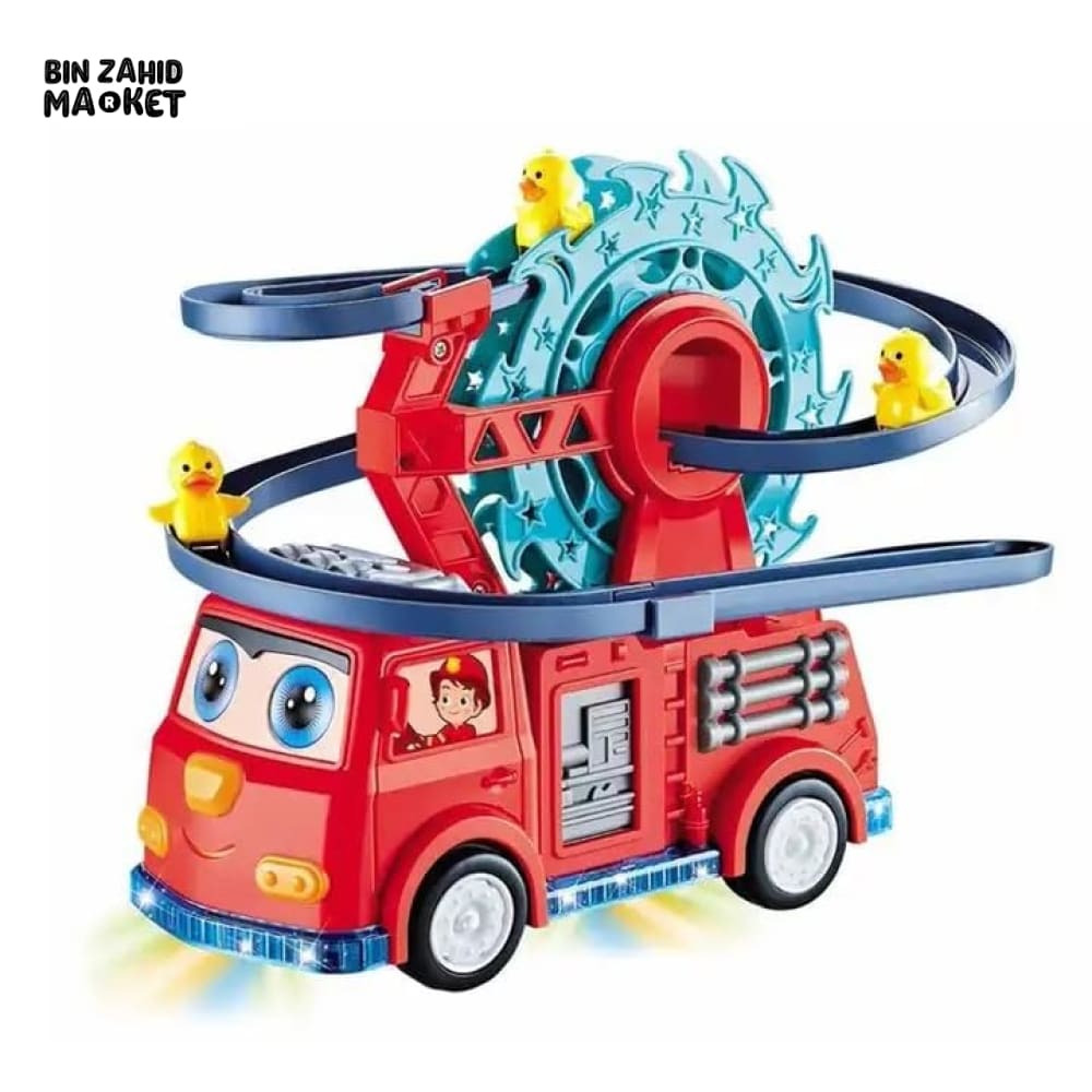 2IN1 FIRE ENGINE DUCK SLIDING OVER MUSICAL TRUCK TOY