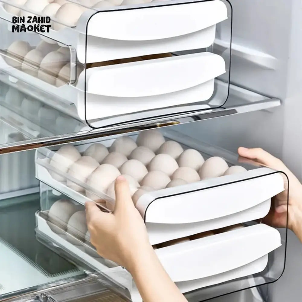 2X LAYERS DRAWER EGG STORAGE BOX