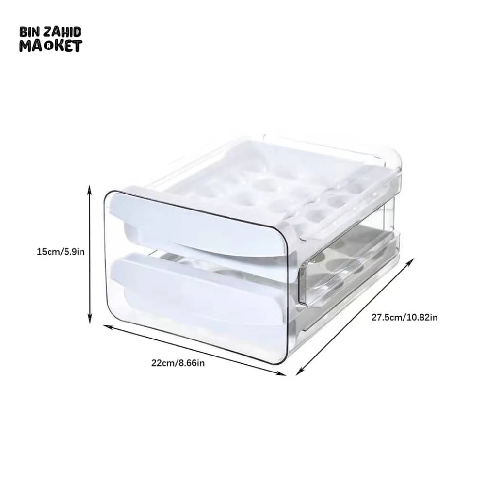 2X LAYERS DRAWER EGG STORAGE BOX