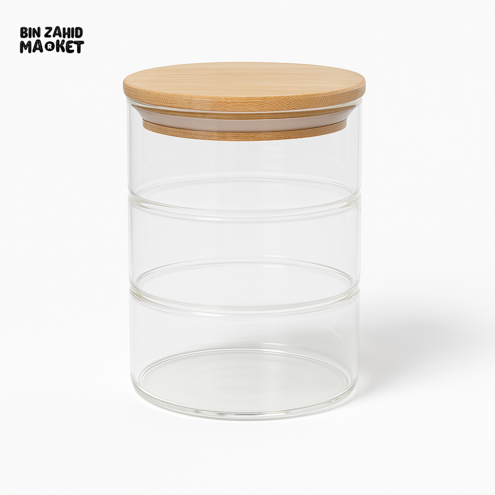 3 Layer Glass Food Container