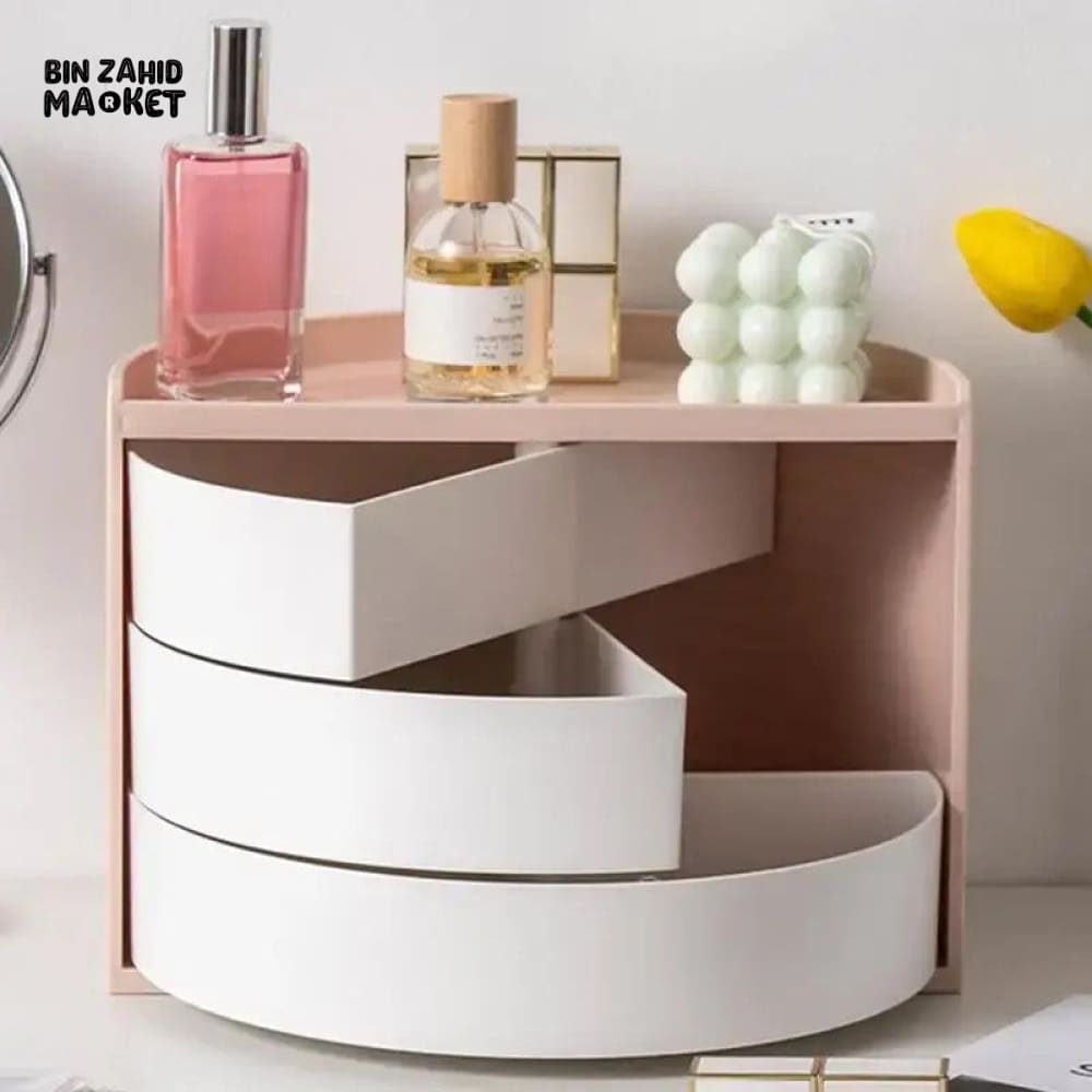 3 LAYERS SEMICIRCLE COSMETIC ORGANIZER