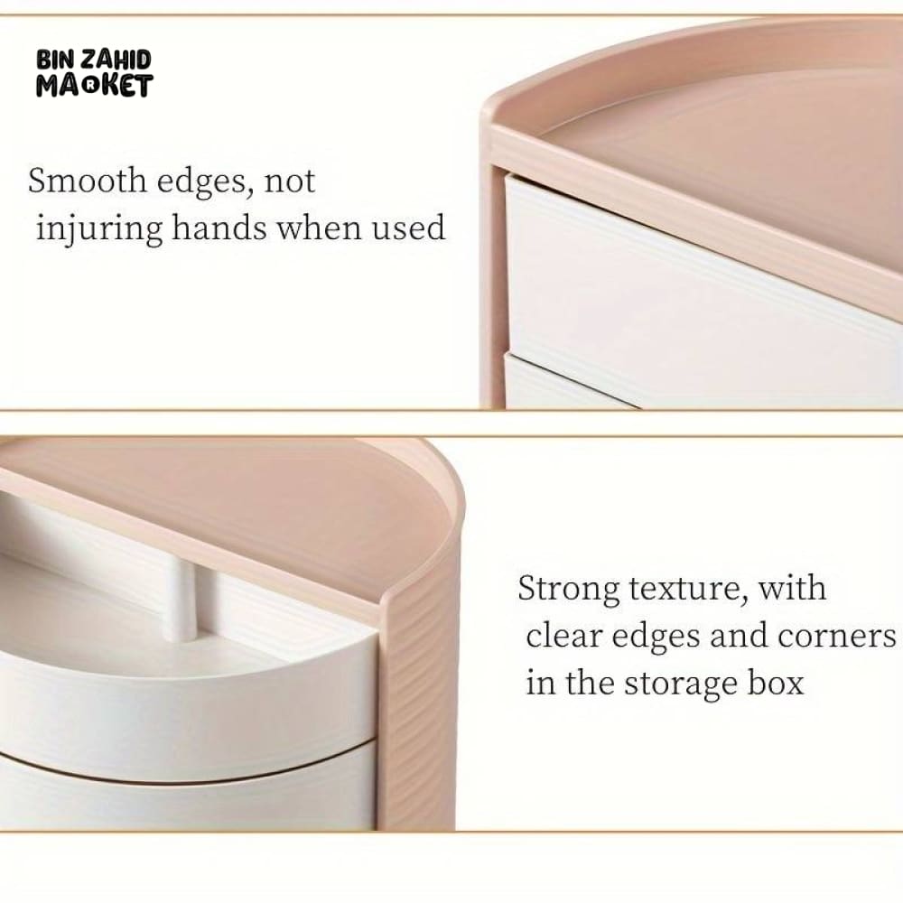 3 LAYERS SEMICIRCLE COSMETIC ORGANIZER