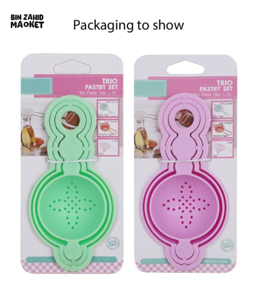 3 PIECES FUNNEL EGG WHITE SEPERATOR