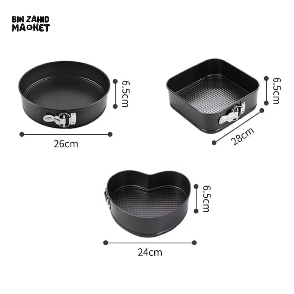 3 PIECES NON STICK CAKE PAN