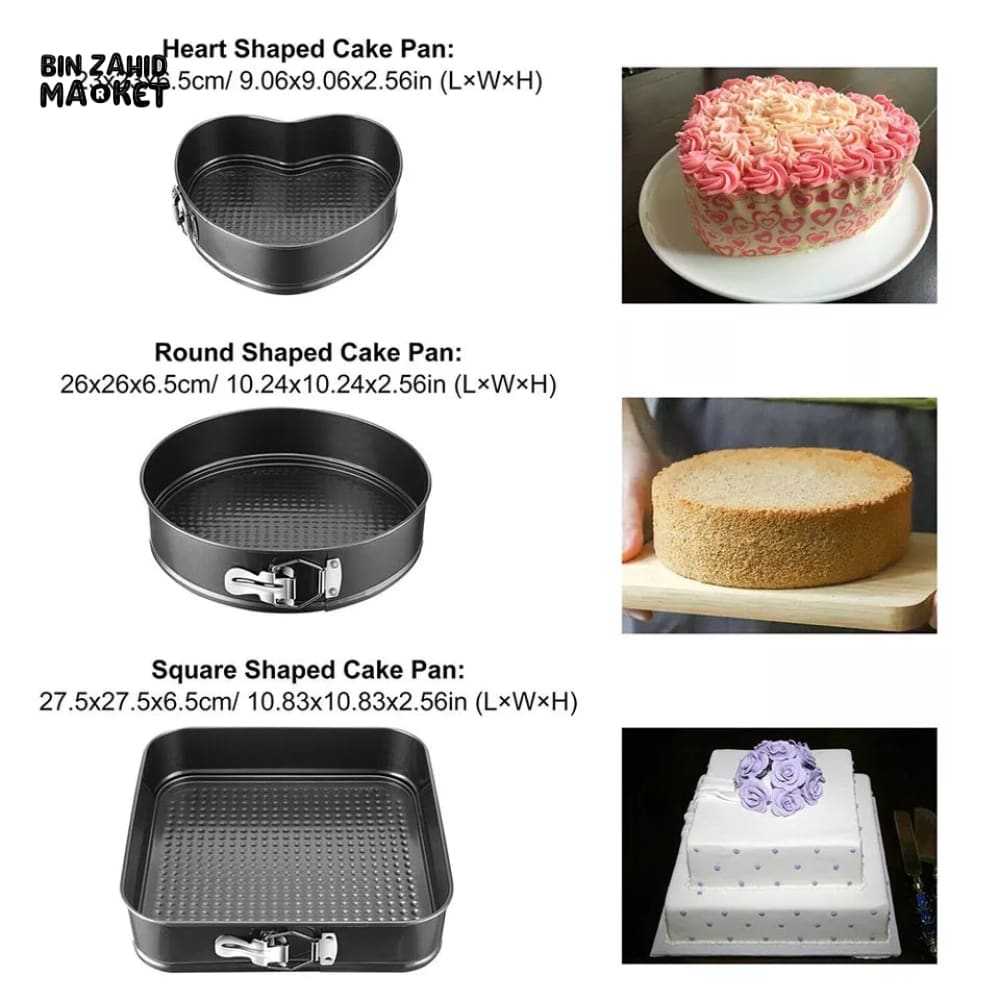 3 PIECES NON STICK CAKE PAN