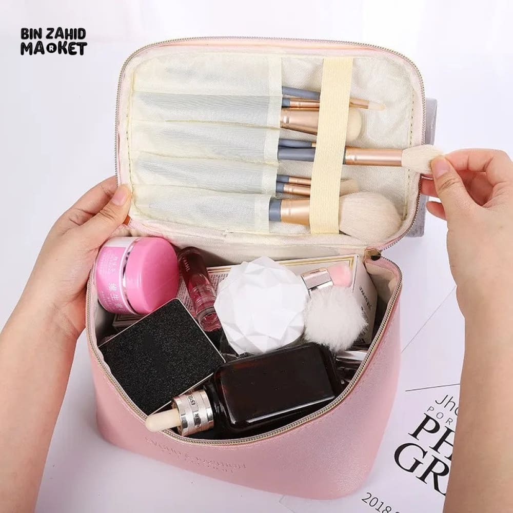 3 PIECES PU TRAVEL COSMETIC BAG