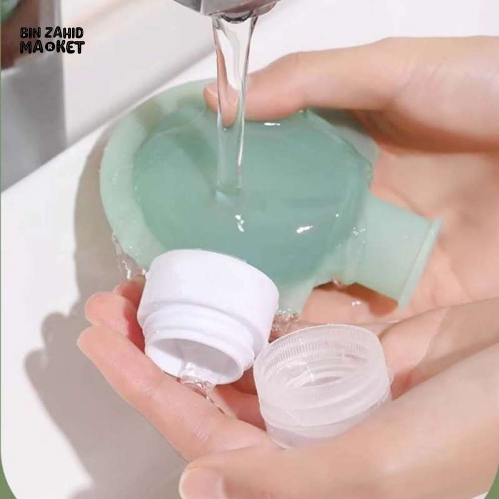 3 PIECES TRAVEL BOTTLE SET – SOFT SILICONE REFILLABLE CONTAINERS FOR LOTION SHAMPOO SOAP & COSMETICS