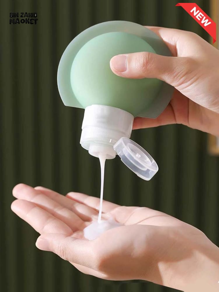 3 PIECES TRAVEL BOTTLE SET – SOFT SILICONE REFILLABLE CONTAINERS FOR LOTION SHAMPOO SOAP & COSMETICS