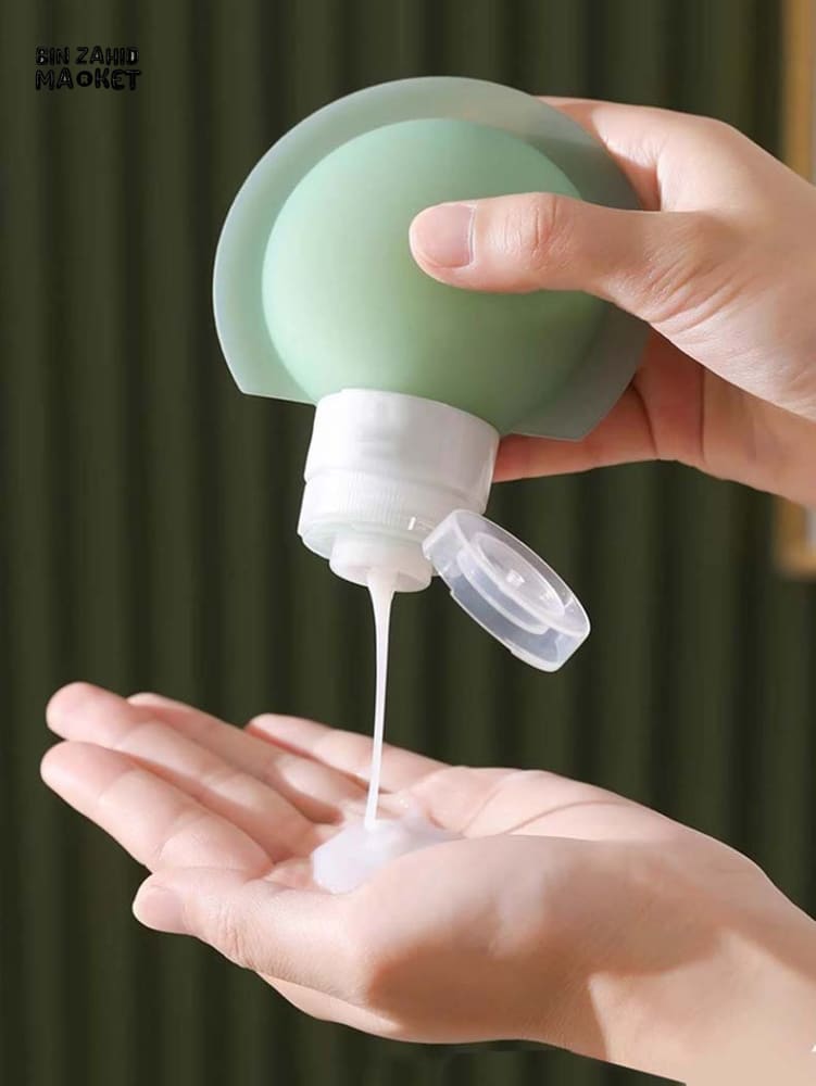 3 PIECES TRAVEL BOTTLE SET – SOFT SILICONE REFILLABLE CONTAINERS FOR LOTION SHAMPOO SOAP & COSMETICS