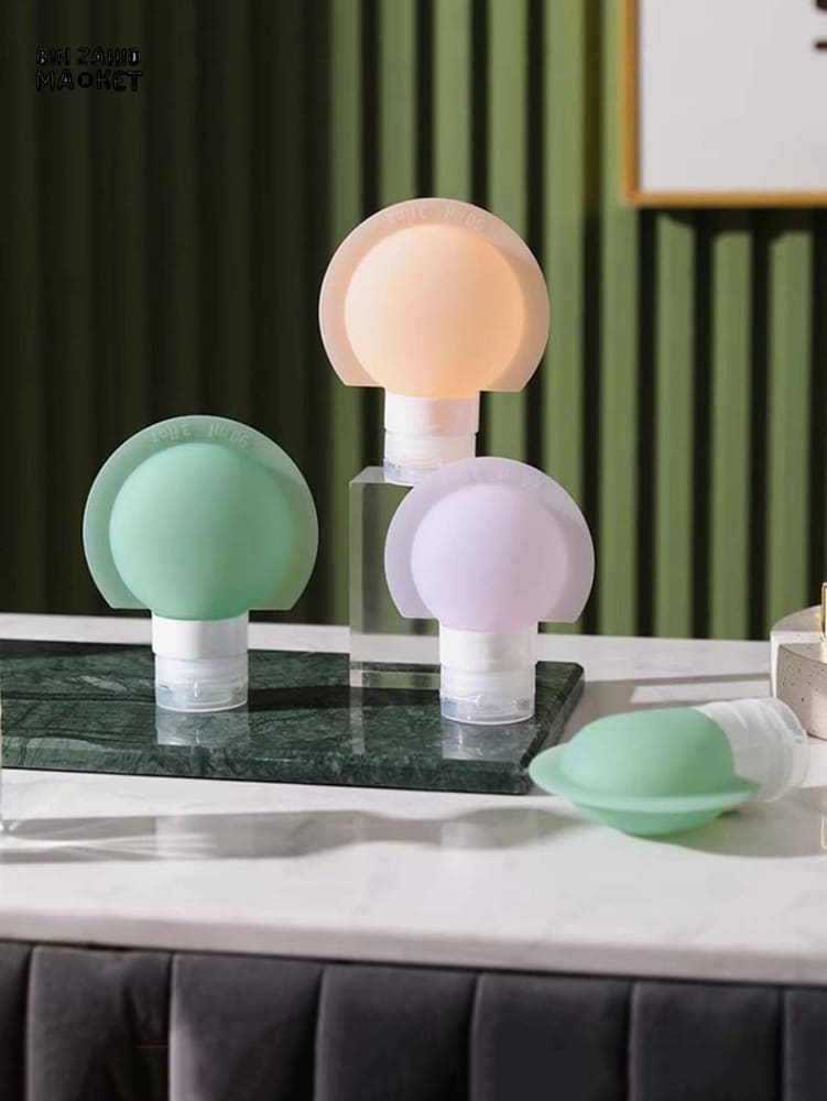 3 PIECES TRAVEL BOTTLE SET – SOFT SILICONE REFILLABLE CONTAINERS FOR LOTION SHAMPOO SOAP & COSMETICS