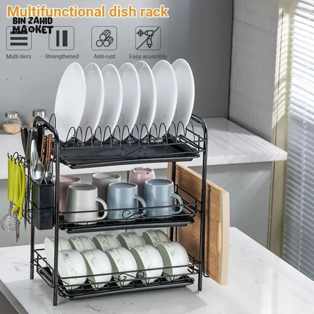 3 TIER DISH DRYING RACK