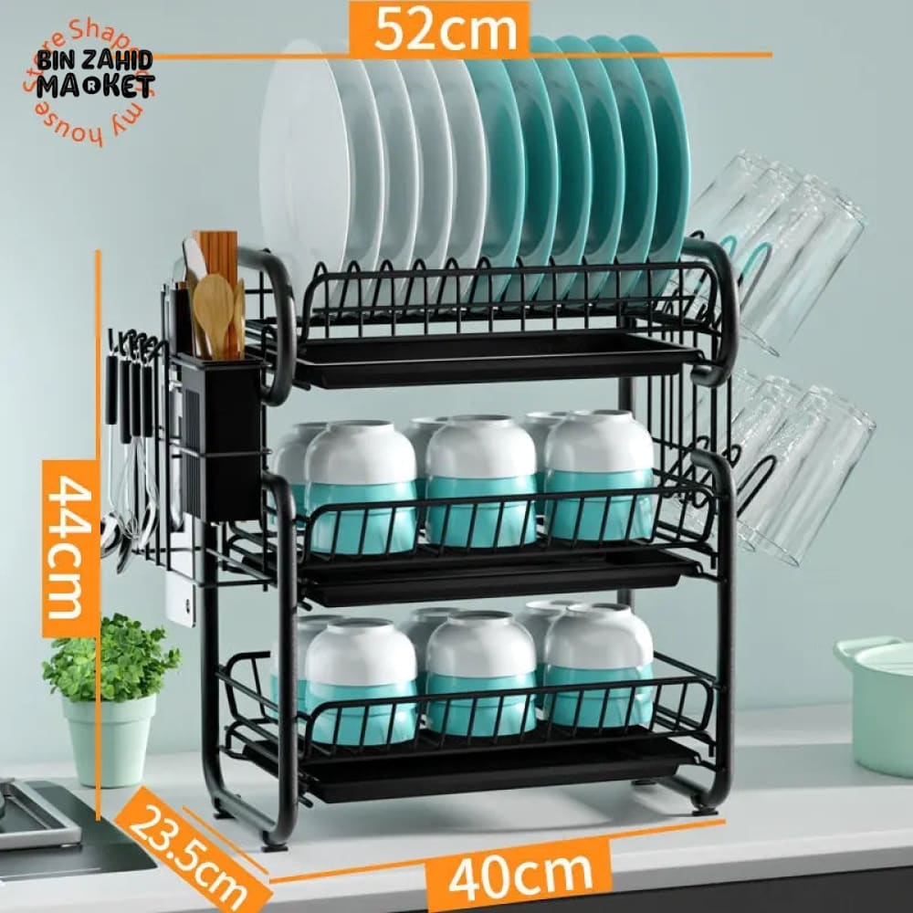 3 TIER DISH DRYING RACK