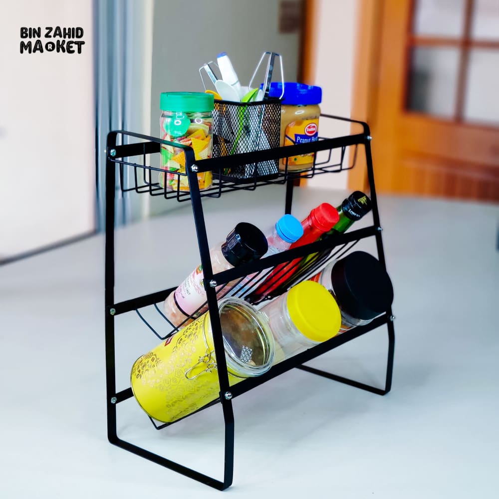 3-TIER KITCHEN STORAGE RACK
