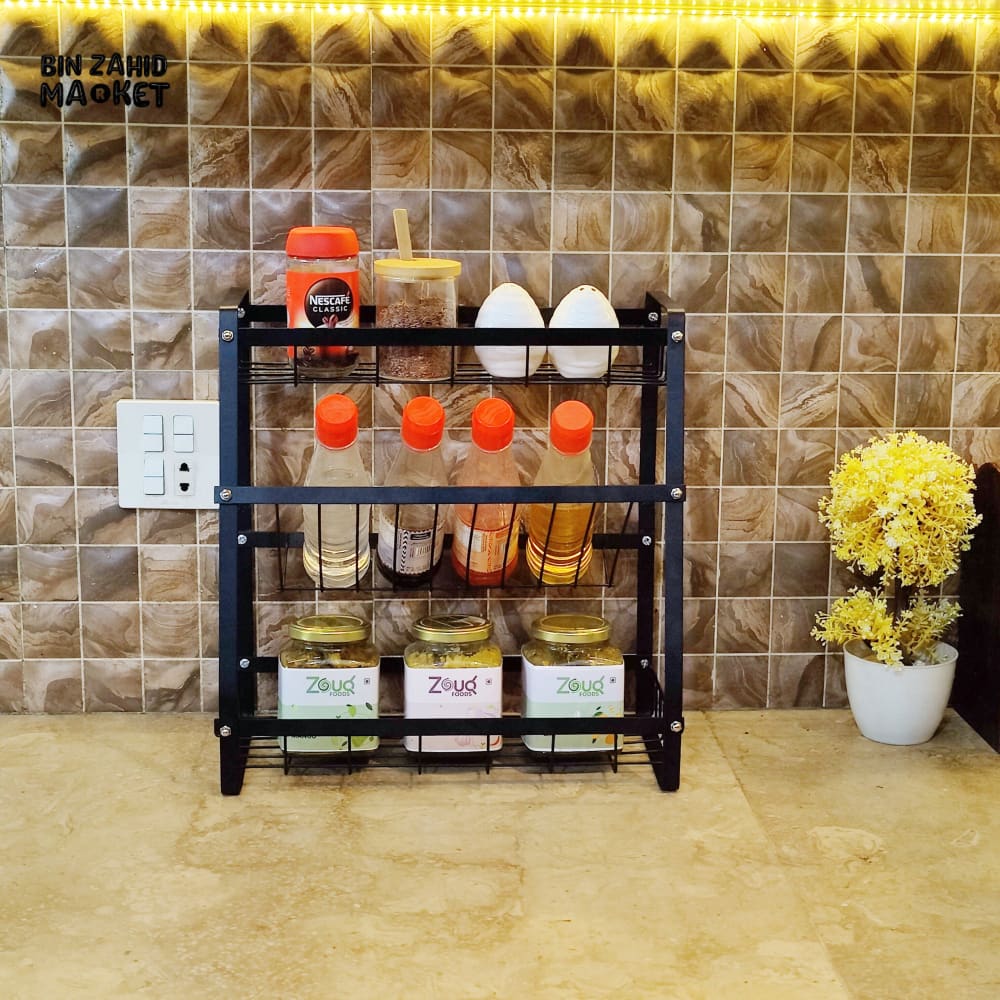 3-TIER KITCHEN STORAGE RACK