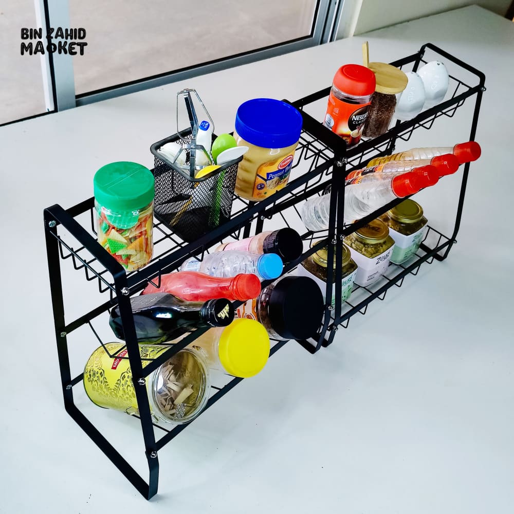 3-TIER KITCHEN STORAGE RACK