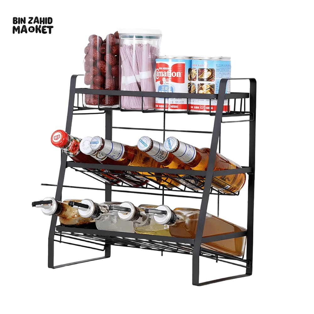 3-TIER KITCHEN STORAGE RACK Slope