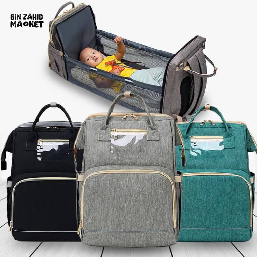 PORTABLE EXPANDABLE MUMMY BABY DIAPER BAGPACK