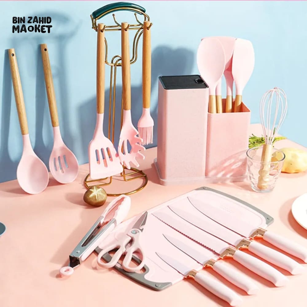19 PIECES UTENSILS WITH KNIFE SET