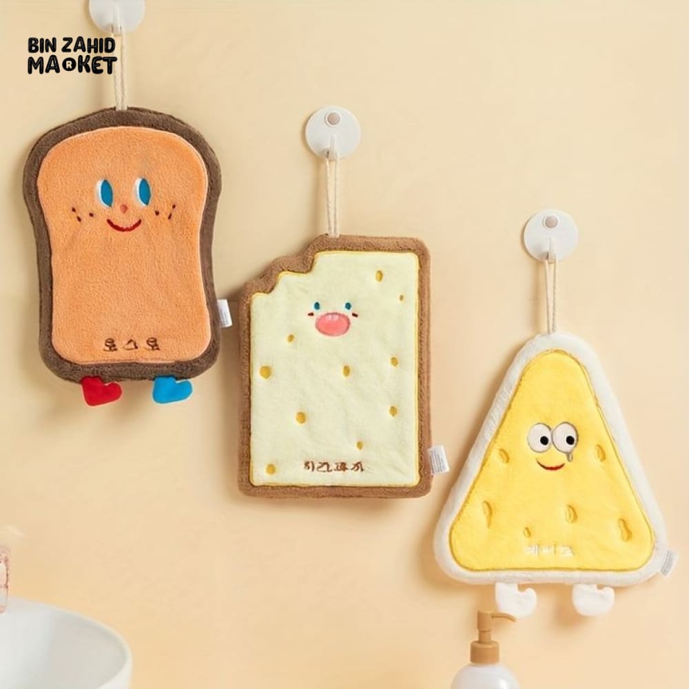 CARTOON CHARACTERS HANGING TOWELS