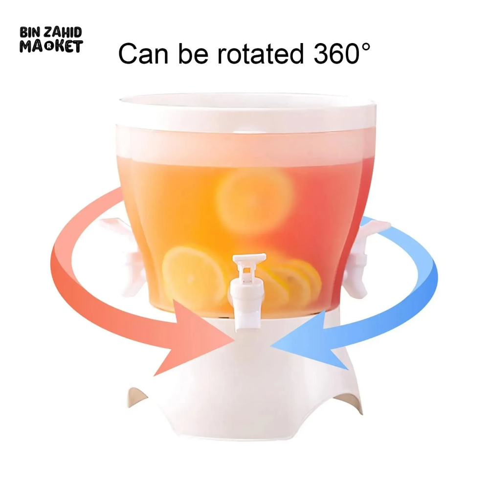 360° ROTATING 3-COMPARTMENT BEVERAGE DISPENSER WITH SPIGOTS