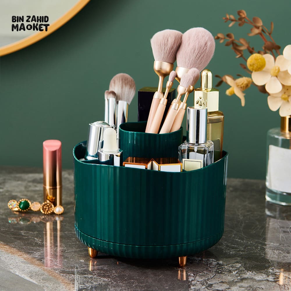 360° ROTATING COSMETIC BRUSH ORGANIZER