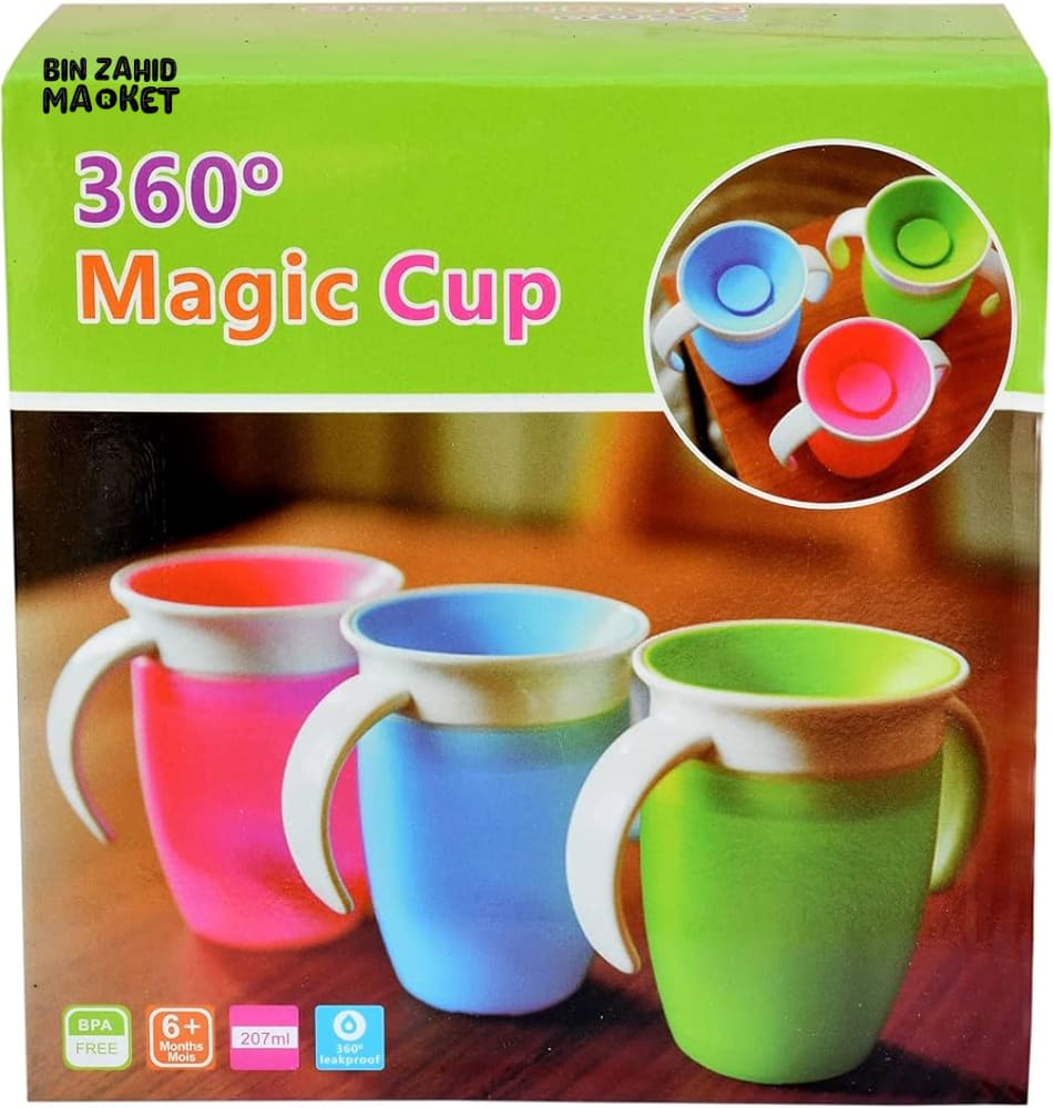 360° SPOUTLESS TRAINER CUP SET FOR TODDLERS