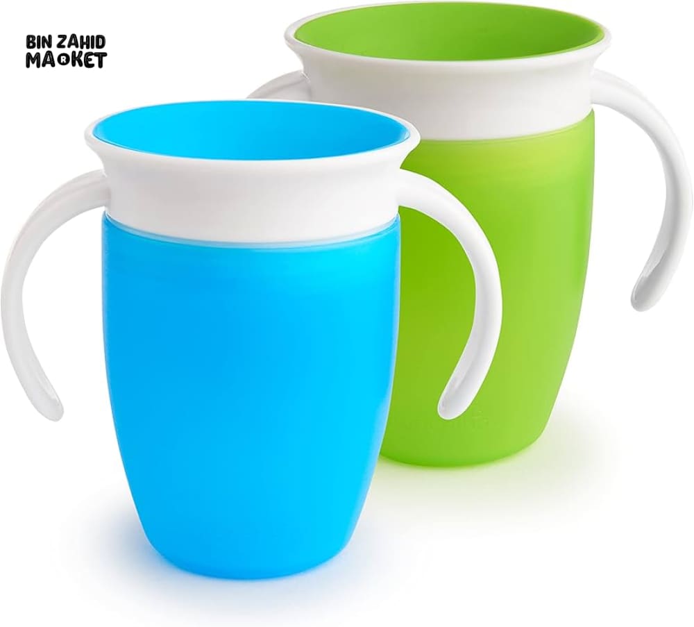 360° SPOUTLESS TRAINER CUP SET FOR TODDLERS