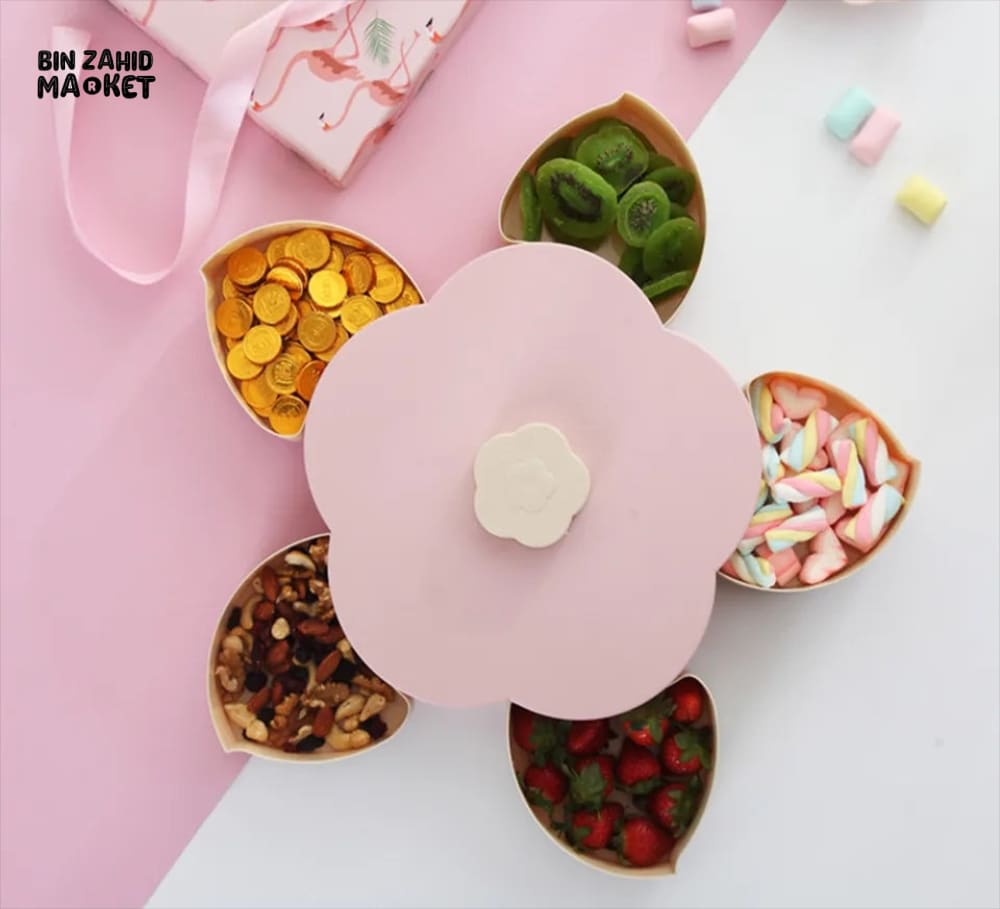 PETAL DRY FRUIT & CANDY TRAY Single Layer