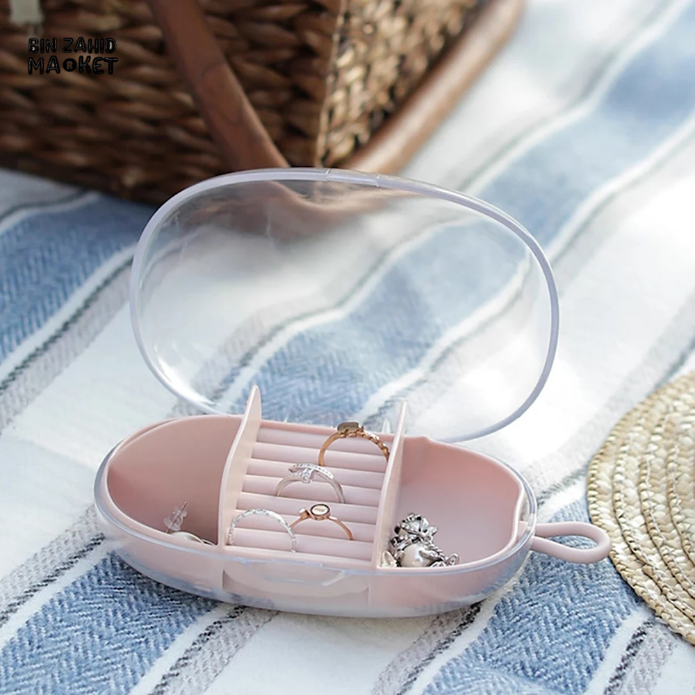 PORTABLE TRAVEL MINI JEWELRY BOX STORAGE CASE FOR WOMEN AND GIRLS