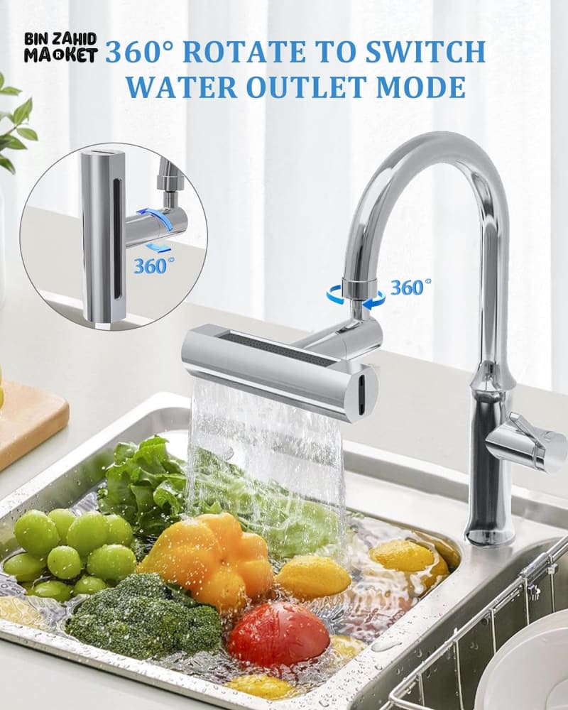 360° ROTATION 4IN1 MODES SINK SPLASH FAUCET