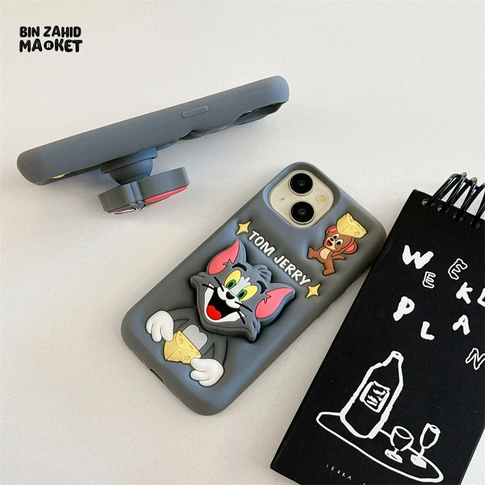 3D TOM & JERRY IPHONE CASE – SOFT SILICONE COVER