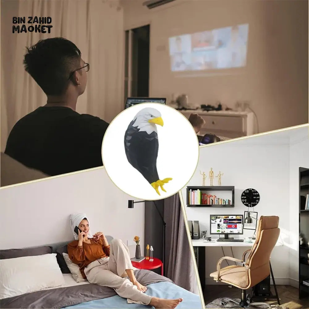 3D EAGLE SHAPE WALL LAMP PROJECTOR – MODERN CREATIVE ATMOSPHERE LIGHT