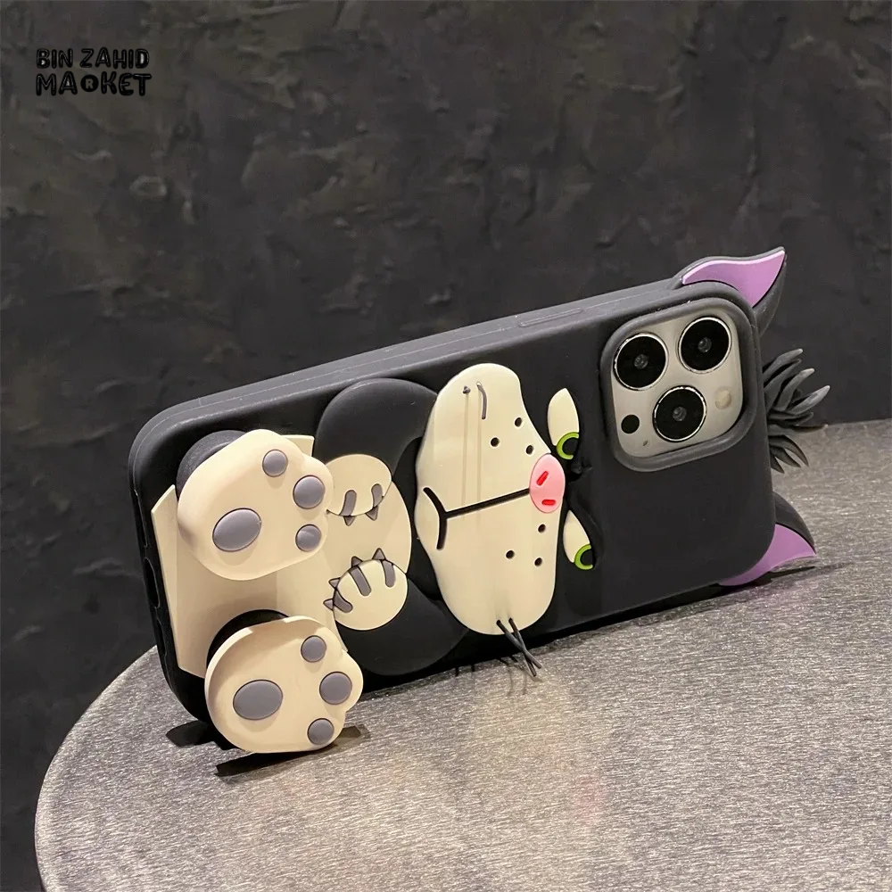 3D LUCIFER CAT IPHONE CASE – SOFT SILICONE COVER