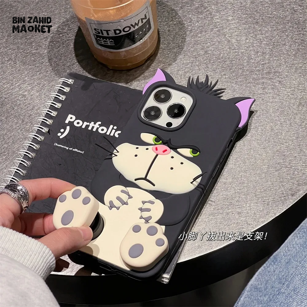 3D LUCIFER CAT IPHONE CASE – SOFT SILICONE COVER