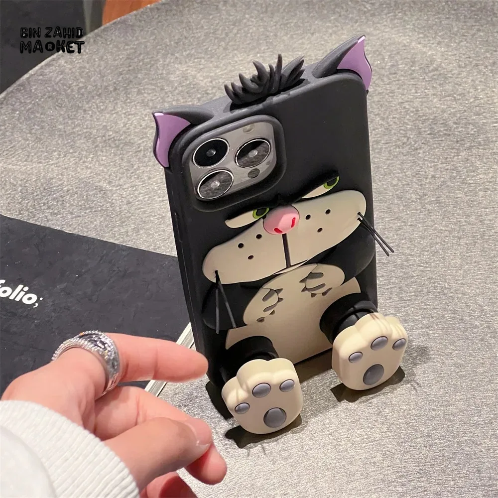 3D LUCIFER CAT IPHONE CASE – SOFT SILICONE COVER